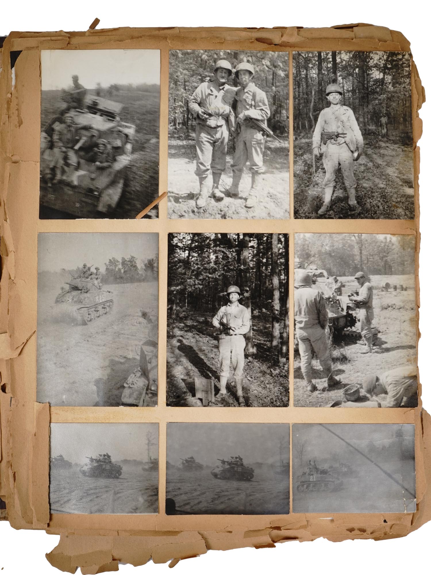 WWII SCRAPBOOK WITH PERSONAL DOCUMENTS AND PHOTOS PIC-9